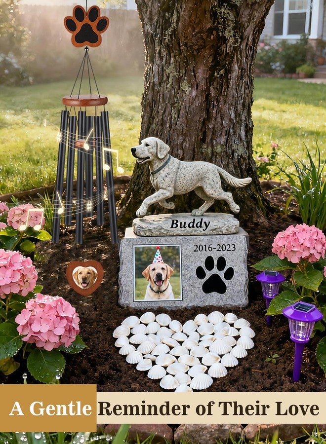 Alphatool Dog Memorial Wind Chimes Gifts with Photo Frame - 32in Sympathy Gift for Loss of Dog, Pet Memorial Gifts for Dogs Passing Away Bereavement - Image 5